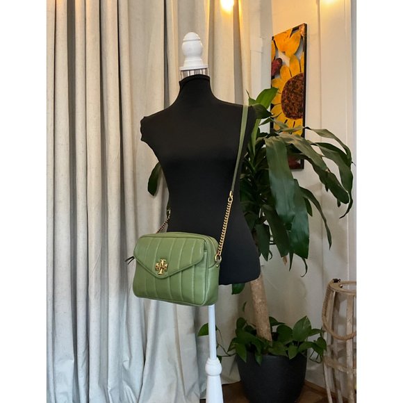 ♦️♦️ AUTHENTIC TORY BURCH GREEN QUILTED KIRA/WILMA HANDBAG ♦️♦️ - Picture 15 of 16